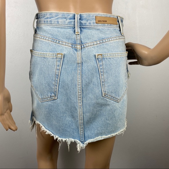 GRLFRND REVOLVE RUFFLED DENIM MINI SKIRT - Picture 8 of 10